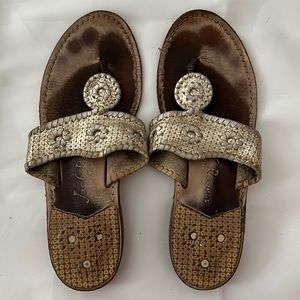 Jack Rogers Platinum Classic Sandals 8.5